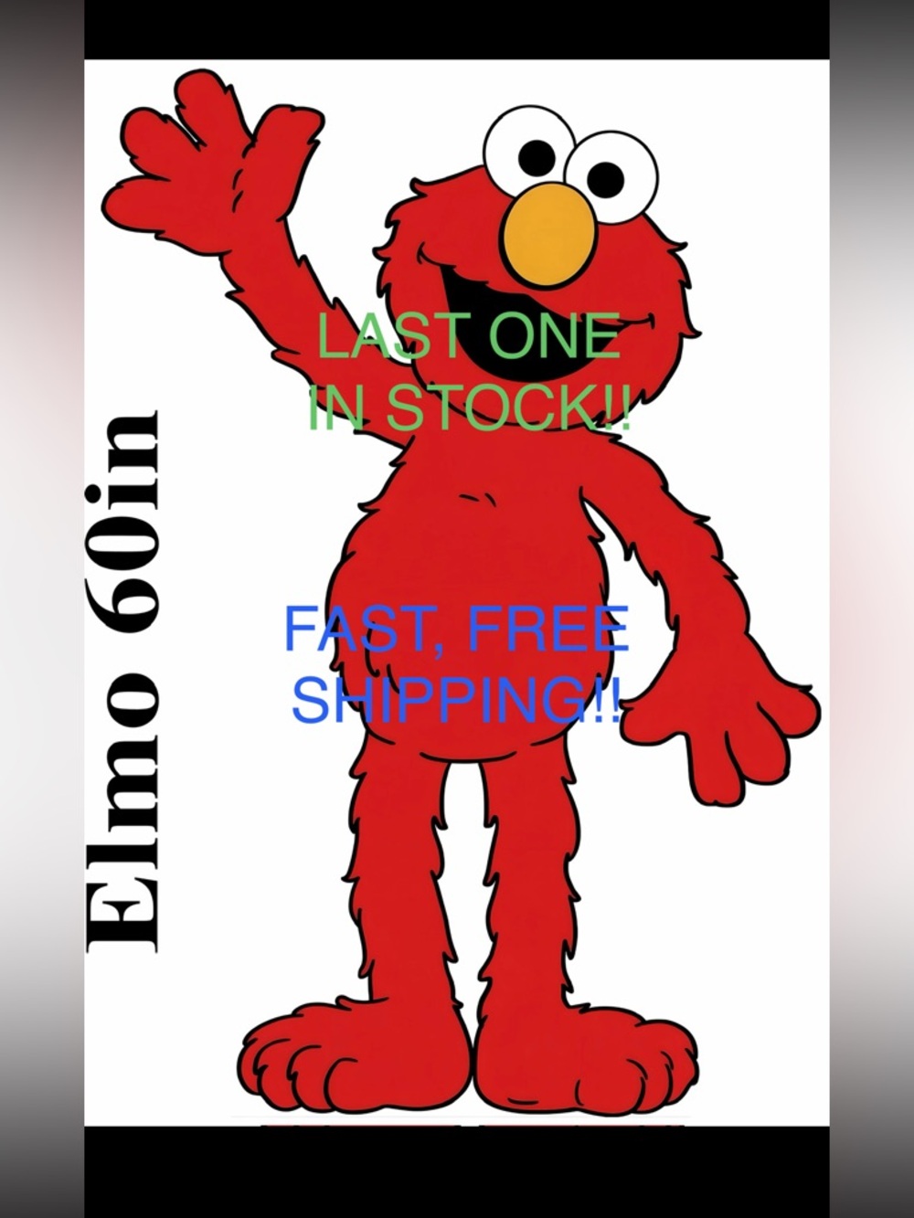Elmo LIFE SIZE Cardboard Cutout with Free Shipping